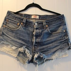Denim Levi's Cutoff Shorts